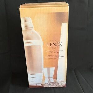 Lenox Tuscany Classics Stainless Steel Martini Set